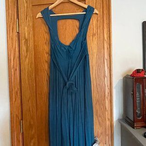Anthropologie Teal Jersey Dress